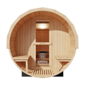 KOVE Outdoor Barrel Sauna – 1–2 Person Garden Sauna with 4.5kW Electric Heater