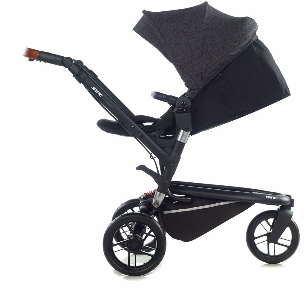 Jané Trider Travel System Bundle with Transporter Plus & Koos R1 i-Size Car Seat, Sand