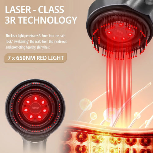 Breo Scalp 3L Laser Scalp Massager — LLLT with Oil Reservoir